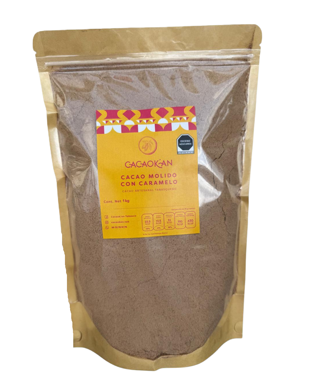 GROUND CACAO WITH CARAMEL