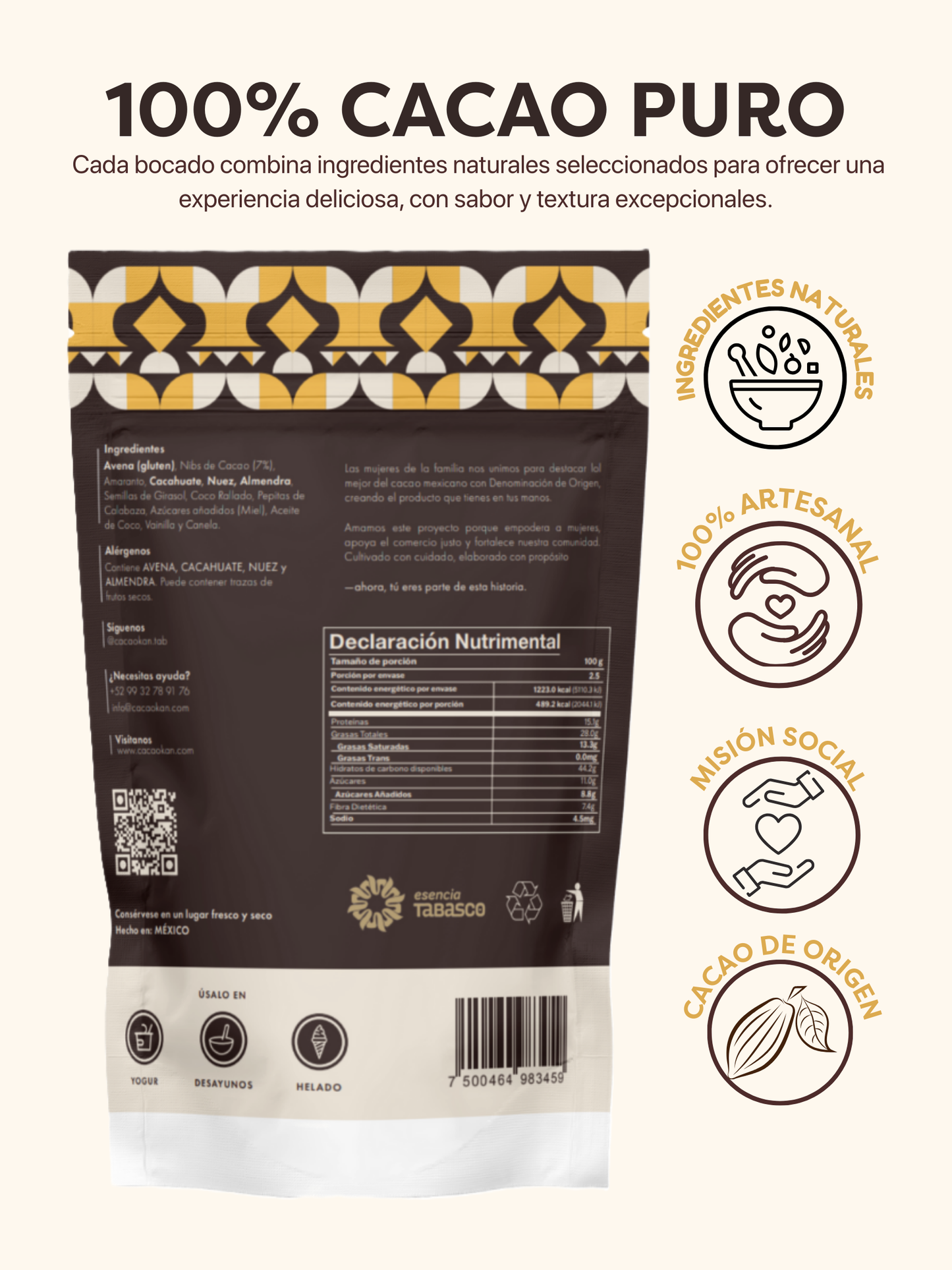 GRANOLA CON CACAO