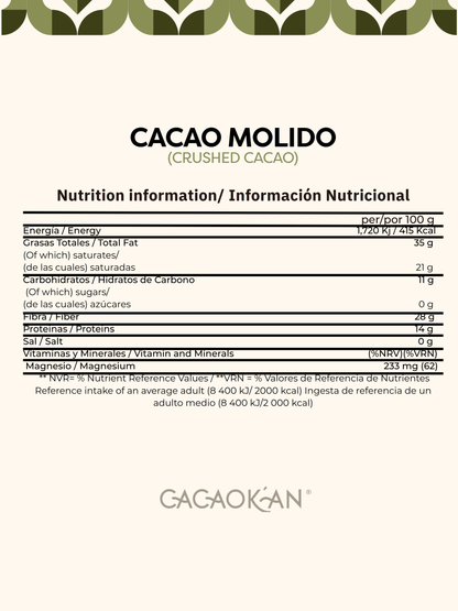 CACAO  MOLIDO
