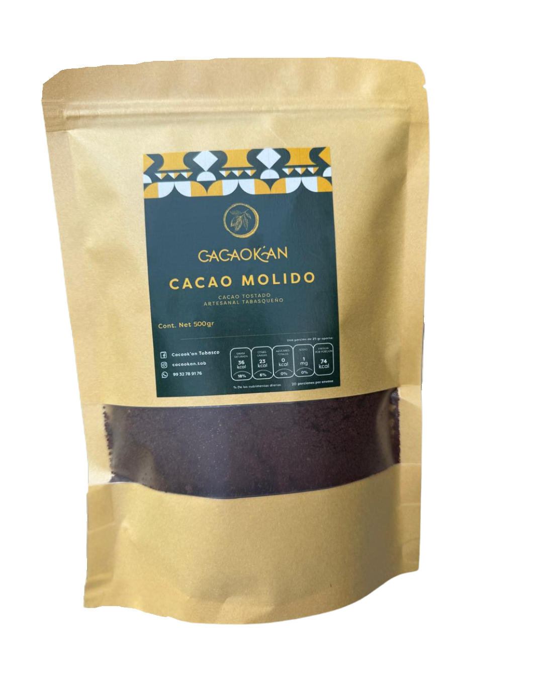 CACAO  MOLIDO GRADO CEREMONIAL