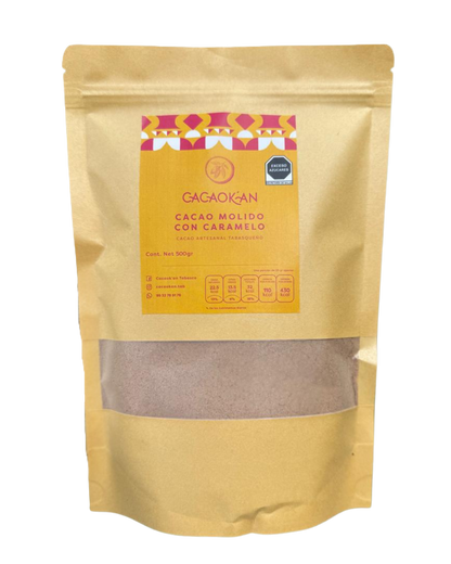 GROUND CACAO WITH CARAMEL