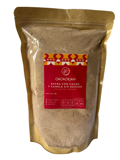 AVENA CON CACAO Y CANELA